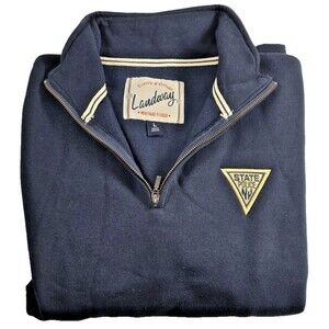VINTAGE Landway Nevada State Police Fleece Quarter Zip Jacket Embroidered Large